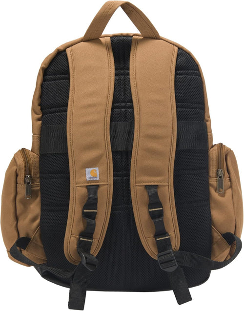 35L Triple-Compartment Backpack, Durable Pack with Laptop Sleeve and Duravax Abrasion Resistant Base,  Brown