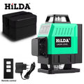 3D/4D Laser Level 12/16 Lines Level Self-Leveling 360 Horizontal and Vertical Cross Super Powerful Green Laser Level