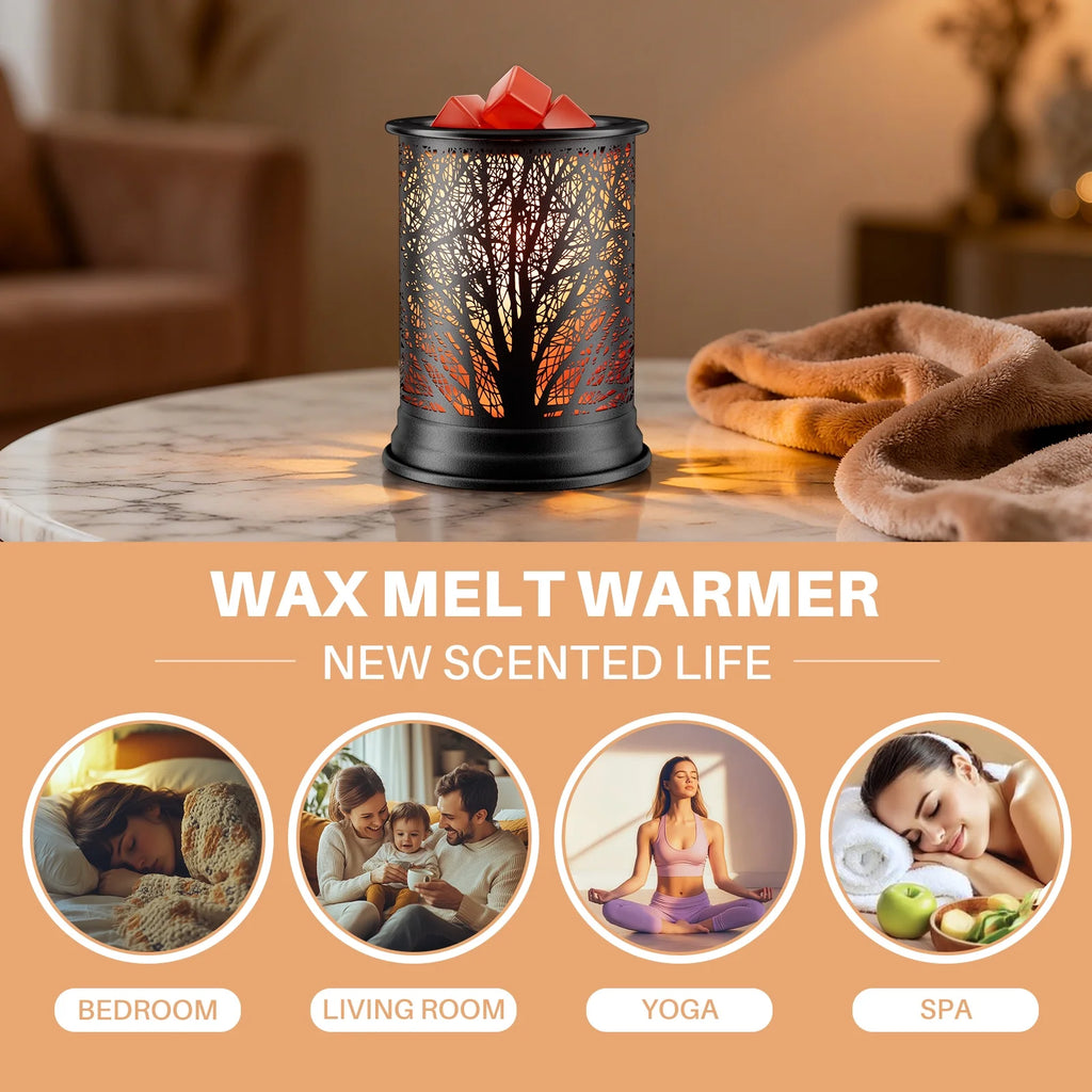 UNTIMATY Metal Wax Warmer, Electric Wax Melt Warmer for Scented Wax Fragrance Candle Oil Burner Melting Night Light for Gift Home Office Bedroom