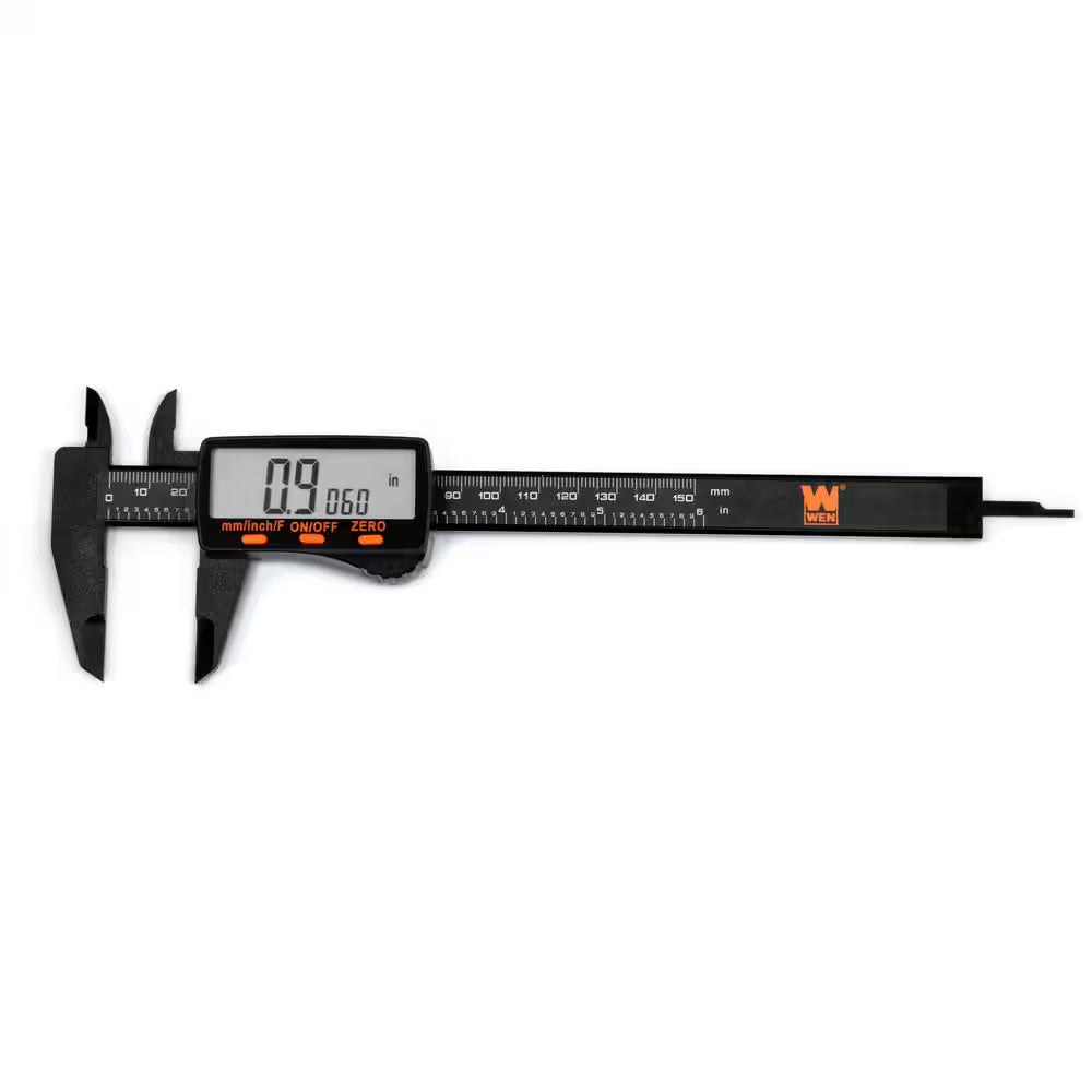 6.1 In. Electronic Digital Caliper with LCD Readout and Storage Case