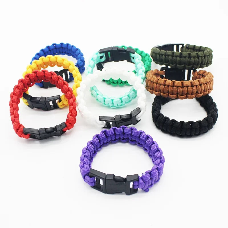 23Cm Seven Core Paracord Escape Outdoor Emergency Plaited Rope EDC Camping Survival Saving Bracelet Tools Climbing Rope Cord