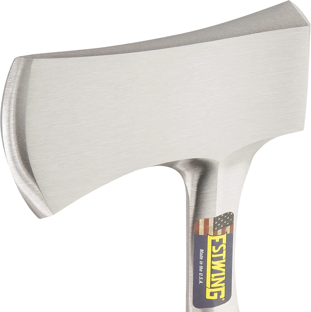 Sportsman'S Axe - 12" USA Made Camping Hatchet with Forged Steel Construction & Genuine Leather Grip - E14A