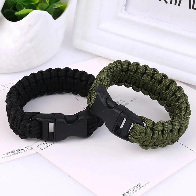23Cm Seven Core Paracord Escape Outdoor Emergency Plaited Rope EDC Camping Survival Saving Bracelet Tools Climbing Rope Cord