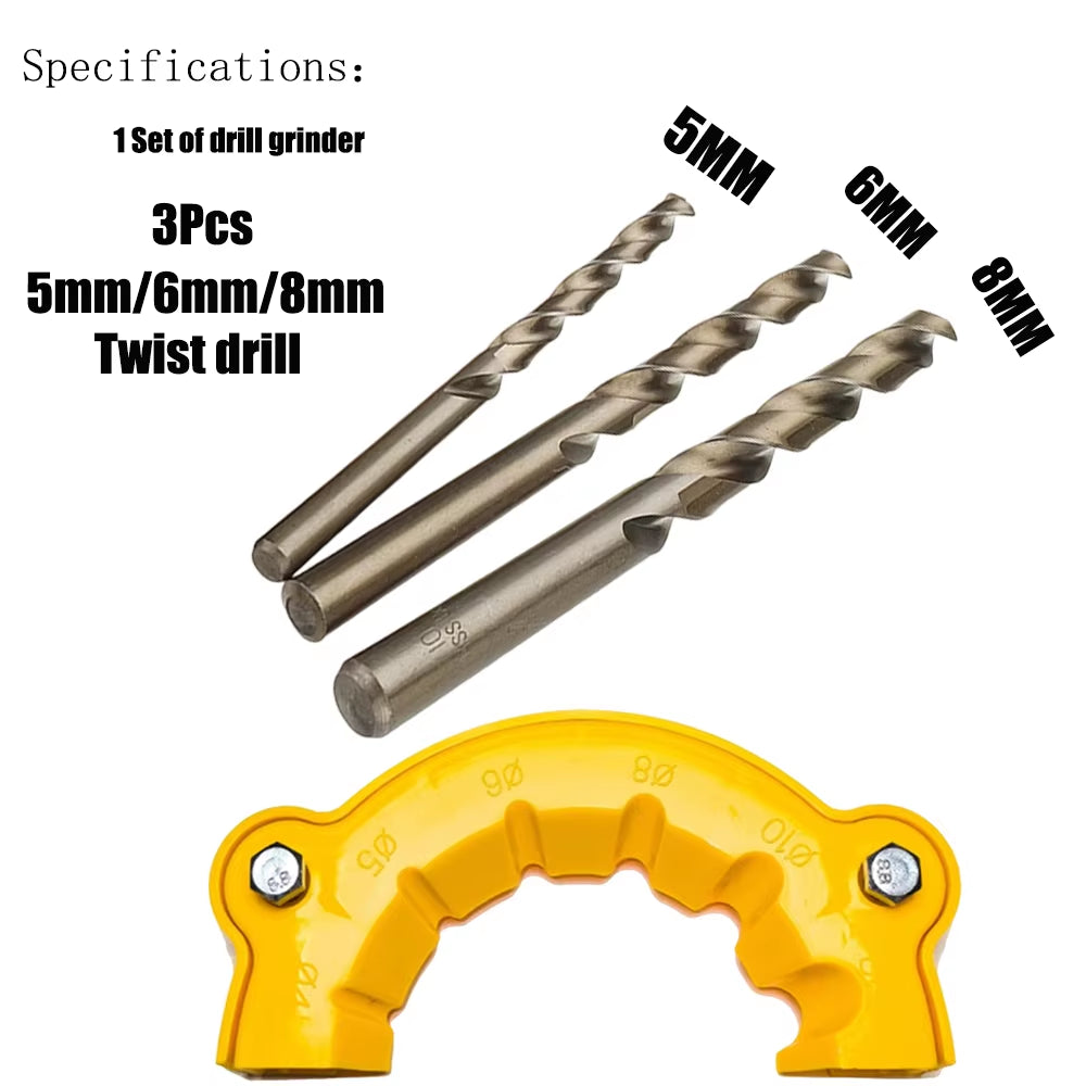 Galacok New Drill Sharpener MAX 6 in 1 Multi-Specification Drill Grinding Tool Waste Drill Grinding and Polishing Auxiliary Tool