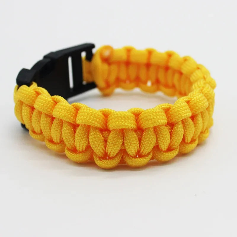 23Cm Seven Core Paracord Escape Outdoor Emergency Plaited Rope EDC Camping Survival Saving Bracelet Tools Climbing Rope Cord