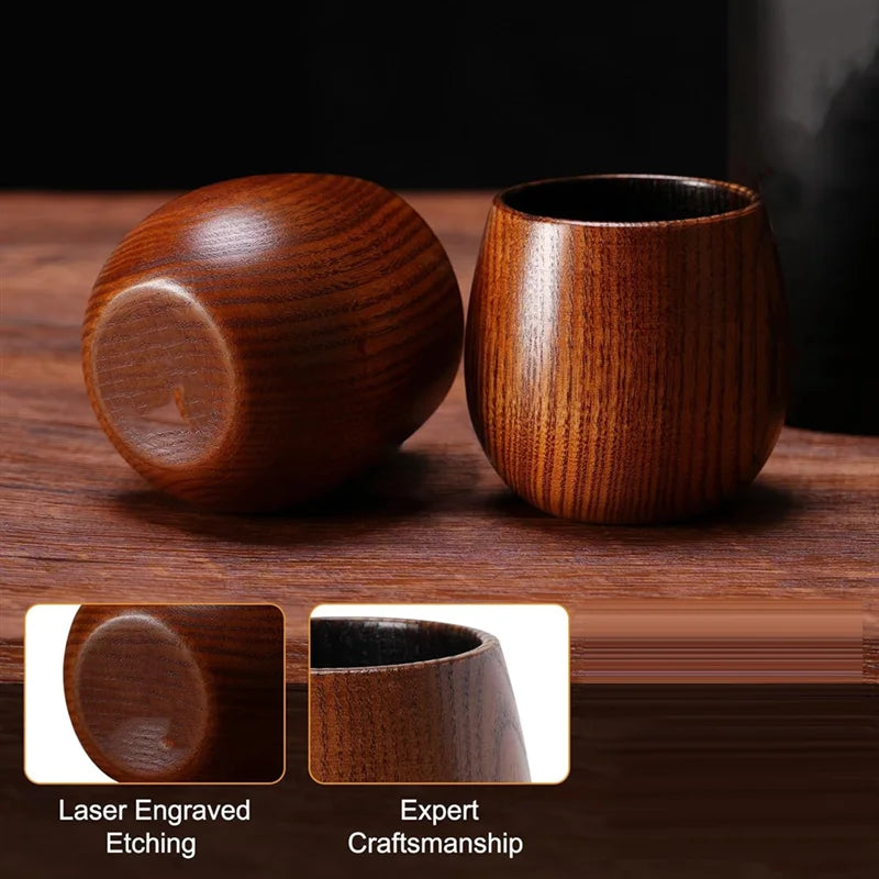 Aaan-2Pack Whiskey Enhancing Wooden Tumbler Wooden Old Fashioned Tumblers for Men, Whiskey Tumbler, Glasses for Men, Boston Love
